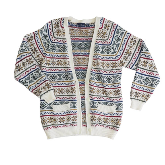 Vintage Knit Cardigan‎ Sweater Cozy Soft Relaxed Oversized Fit Size M/L - Picture 1 of 6